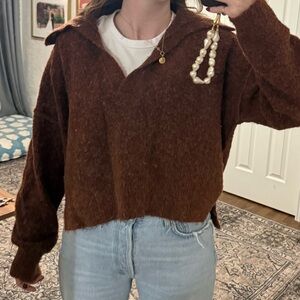 Cozy Brown Women's Sweater